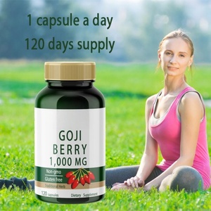 Cápsulas <span class=keywords><strong>de</strong></span> Bayas <span class=keywords><strong>de</strong></span> Goji OEM 1000mg, Extracto <span class=keywords><strong>de</strong></span> Lycium Barbarum para Apoyo Inmunológico, Salud Ocular, Aumento <span class=keywords><strong>de</strong></span> Energía y Bienestar Corporal - Product Image 4