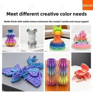 Filamento para Impresora 3D Jinccai PLA-Matte Series, Degradado Mate Multicolor, 1.75mm +/-0.02mm, Color Vibrante de Alta Calidad - Product Image 6