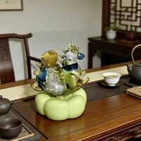 Handgefertigtes Glasiertes Rotierendes Pferde-Glasornament Kulturelles und Kreatives Desktop-Geschenk Figur Kreatives Maskottchen Auto-Geschenk Handwerk