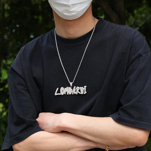 Nuevo Collar de Circonita DIY con Colgante de Nombre Personalizado en Alfabeto Inglés, Collar Hip Hop con Doble Diamante Cursivo para Mujeres y Hombres - Product Image 3