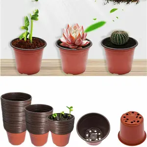 H477 내구성 홈 정원 용품 화분 여러 크기 보육 Succulents 화분 이식 플라스틱 꽃 냄비