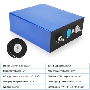 Baterías de Litio 3.2V 280AH LFP 12V 24V 48V Recargables de Ciclo Profundo para Camping - Product Image 5