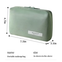 Organisateur de beauté, trousse de toilette imperméable, sac cosmétique de voyage, essentiels de voyage, sac cosmétique pour fille, fermeture éclair, organisateur de maquillage