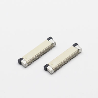 0,5mm de altura de paso 2,0mm de paso Conector SMT recto Tipo F SMT contacto dual doble cara 04P-60Pin interfaz conector FPC