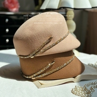 Ecowalson Chapeau derby décoré en cristal pour femme Chapeau en feutre de qualité supérieure pour Derby du Kentucky, événements équestres et formels