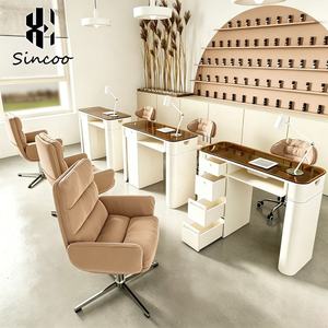 Modern Professional Multifunctional Easy-Clean MDF Material Beauty Salon Dust Collector <b>Nail</b> Technician Tech <b>Desk</b> <b>Nail</b> Tables - Product Image 1