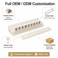 Support de Mahjong en Acrylique Blanc Scalloped Shell Usiné CNC, Perforé, Magnétique en Forme de U, 20 Pouces, Logo Personnalisé Xinshengli