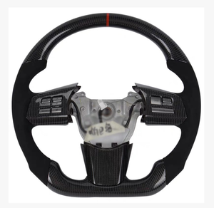 Volant en fibre de carbone véritable YLD avec cuir perforé Nappa pour Subaru WRX/STI LEVORG 2015 2016 2017 2018 2019 2020 2021 <span class=keywords><strong>2022</strong></span> - Product Image 2