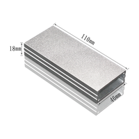 Boîtier de projet en aluminium, boîtier électronique, boîtier CNC, boîtier personnalisé pour carte de circuit imprimé, boîtier de projet en aluminium extrudé anodisé