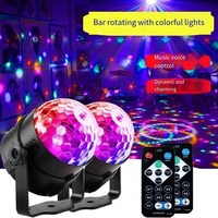 Proyector de Bola Mágica de Cristal LED RGB con Control Remoto, Regulable, IP65, Luz de Efecto para Discoteca, Halloween, Decoración del Hogar, KTV y Fiestas