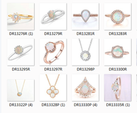 Boucles d'oreilles en argent sterling 925 de bonne qualité, bijoux brillants, opale blanche naturelle