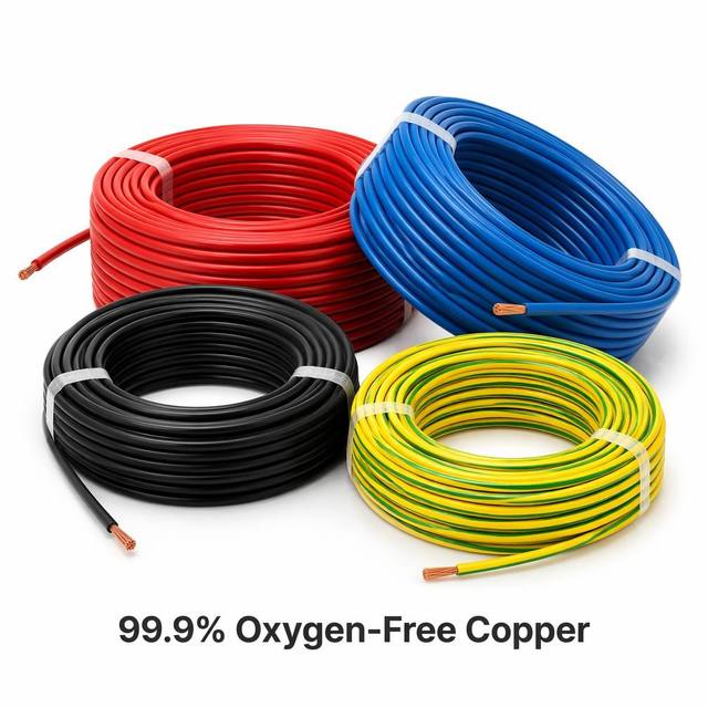 99.9% Oxygen-Free Copper THHN THWN Building Wire 10AWG 12AWG 14AWG Solid/Stranded Electrical Cable
