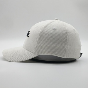 Tùy Chỉnh 3D Thêu Logo Nhựa <span class=keywords><strong>Strapback</strong></span> 6 Bảng Điều Chỉnh Trắng Dày Nhung Sợi CHA Mũ Bóng Chày Cap - Product Image 3