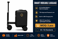 Valise Électrique 3C avec Batterie Amovible, Valise Intelligente à Embarquer, Port de Chargement USB, Trottinette SP004