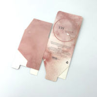 Benutzer definierte Logo gedruckt rosa Pappkartons mit Fenster Falt papier Box für Peeling Kopfhaut Pinsel