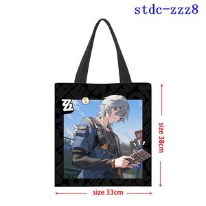 Mochilas escolares de diferentes estilos Zenless Zone Zero Bily Anby Anime lienzo bolso de mano Cosplay Anime bolsa de compras - Product Image 6
