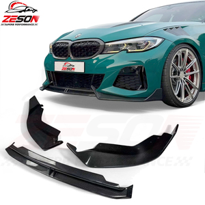 Labbro Anteriore in Fibra di Carbonio Stile ADR per <span class=keywords><strong>BMW</strong></span> Serie 3 G20 330i M340i Pre LCI, Spoiler Paraurti Anteriore, Splitter, Kit Carrozzeria - Product Image 1