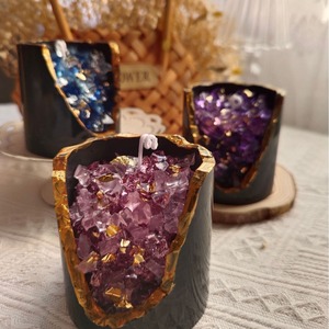 <span class=keywords><strong>Bougie</strong></span> d'aromathérapie minérale en cristal ornements cadeau d'anniversaire Souvenir créatif décoration de la maison cire de gelée - Product Image 6