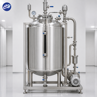 Cuve de Dégazage Sanitaire 500L en Acier Inoxydable 316L, Récipient Sous Pression pour Dégazage Sous Vide du Lait, Jus, Vin, Certifié ASME CE, Marque Chenghang