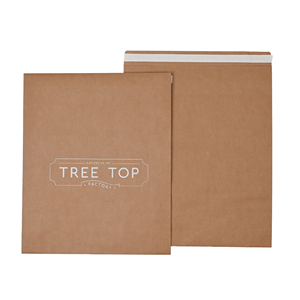 Bolsa de correo de papel Kraft marrón grueso ecológico personalizado/bolsas de Envío exprés recicladas sobre con pegatinas de zapatos de superficie de piel - Product Image 1