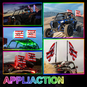 2 cái 2/3/4/5ft khói ống kính đua nhảy múa không dây điều khiển từ xa <span class=keywords><strong>LED</strong></span> roi đèn - Product Image 3