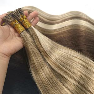 Amygirl Bonded Keratin I-Tip Indian <b>Remy</b> Virgin <b>Human</b> <b>Hair</b> <b>Extensions</b> 9A-12A Grade 10-30 Inch No Shedding - Product Image 2
