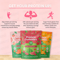 Gummies Protéinés pour la Prise de Poids à Vendre : Créatine Monohydrate, Électrolytes, Protéines et Collagène