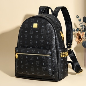 Women's Designer Portable Plush Waterproof PU Leather Laptop <b>Backpack</b> Stylish College Business Students Physiological - Product Image 6