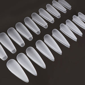 Marque privée Vente en gros Long carré en vrac Court <span class=keywords><strong>Faux</strong></span> pointe française Coréen 3d Personnalisé Acrylique Fait à la main Gelée à poser sur les ongles - Product Image 6