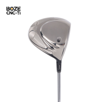 Tête de driver de golf en titane GR5 forgé CNC OEM ODM, driver de golf léger poli miroir pour l'entraînement et la compétition de golf