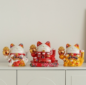 Pin Lớn Chỉ Cho 7 Inch Trung Quốc Món Quà Gốm Tài May Mắn Mèo <span class=keywords><strong>Maneki</strong></span> <span class=keywords><strong>Neko</strong></span> Cho Doanh Nghiệp Mở Công Ty Trang Trí Nội Thất - Product Image 3