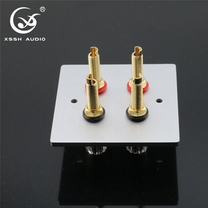 Terminale a filo YIVO XSSH Audio placcato oro amplificatore altoparlante femmina versione lunga e corta compreso Binding Post e presa per piastra - Product Image 3