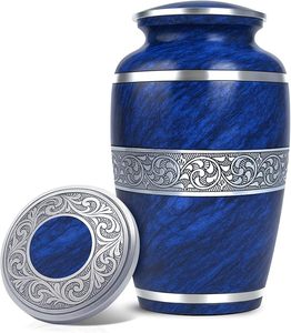 Nouvelle arrivée : Urne funéraire artisanale en aluminium avec finition élégante pour le stockage des cendres commémoratives et la décoration intérieure. - Product Image 1