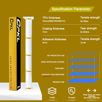 Film de protection de peinture TPU PPF haute brillance CPKL, protection robuste contre les éclats de pierres, anti-jaunissement, auto-réparateur, en rouleau pour véhicules de luxe