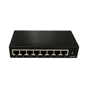 Commutateur réseau TiNCAM OEM Gigabit Ethernet avec ports 8*10/100/1000Mbps Hub de répartiteur Internet LAN RJ45 non géré