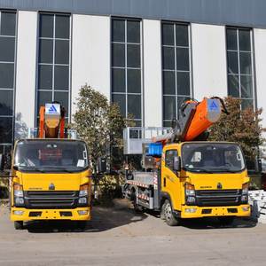 25 मीटर 28 मीटर ऊंचाई वाले ऑपरेशन ट्रक हवाई कार्य वाहन टेलीस्कोपिक बूट लिफ्ट - Product Image 4