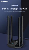 Adaptador Wifi Comfast Plug and Play, Tarjeta de Red USB de Alta Velocidad para Laptop y PC