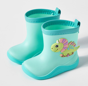 Bottes <span class=keywords><strong>de</strong></span> <span class=keywords><strong>pluie</strong></span> avec doublure en peluche <span class=keywords><strong>Dessin</strong></span> animé Confortable Léger Cordon <span class=keywords><strong>de</strong></span> tirage Unisexe Imperméable Mi-mollet Bottes <span class=keywords><strong>de</strong></span> <span class=keywords><strong>pluie</strong></span> pour enfants pour enfants - Product Image 6