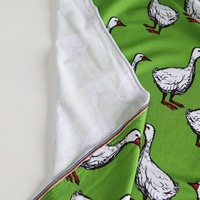 Tissu en molleton de bambou pour vêtements, doux et respirant, impression numérique personnalisée, approvisionnement direct d'usine, MOQ 1 mètre