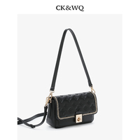 Sac bandoulière de luxe pour femme avec logo embossé et décorations métalliques, sacs à épaule pour femme, petit portefeuille pour femme