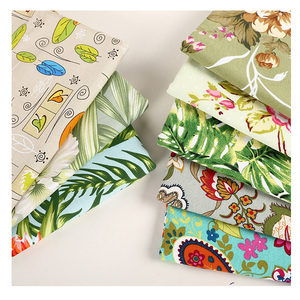 Commercio all'ingrosso pianta tessuto di tela stampato per bagagli tovaglie tende divani di alta qualità ispessito 10oz/390 G/<span class=keywords><strong>M</strong></span> tessuto di tela - Product Image 1