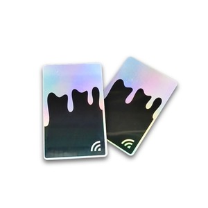 Ảnh ba chiều NFC thẻ in laser NFC an ninh dán cảm ơn bạn thẻ với chip <span class=keywords><strong>RFID</strong></span> - Product Image 1