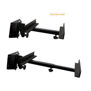 K-3009B Adjustable Metal 20kg Capacity Flexible Sizing No-Drill Protection Wall Mount <b>Speaker</b> Audio <b>Stand</b> - Product Image 2