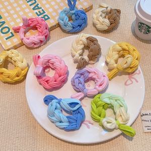 Bandeau en caoutchouc coloré mignon pour enfants accessoire <span class=keywords><strong>de</strong></span> bandeau <span class=keywords><strong>de</strong></span> cheveux tressé épais boule <span class=keywords><strong>de</strong></span> <span class=keywords><strong>queue</strong></span> <span class=keywords><strong>de</strong></span> <span class=keywords><strong>cheval</strong></span> non nocive pour doux - Product Image 2