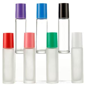 Botella de Roll-on de Aceite Esencial Recargable de 10 ml, Transparente y Esmerilada, con Logotipo Personalizado, para <span class=keywords><strong>el</strong></span> Cuidado de la Piel, Suero y Uso Cosmético - Product Image 5