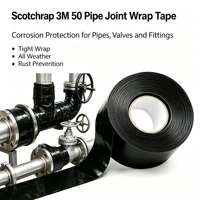 Ruban adhésif 3M Scotchrap 50 toutes saisons pour la construction et la maintenance des pipelines pétroliers et gaziers, anti-corrosion, personnalisable