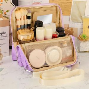 Waterproof Travel Cosmetic Organizer, Portable Open Flat Toiletry Bag - Product Image 6