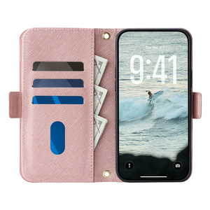 Funda Tipo Cartera con Cierre y Ranuras para Tarjetas para Samsung Galaxy S26 Ultra/S25/S24 <span class=keywords><strong>Plus</strong></span>/S23, con Cordón - Product Image 3
