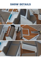 Yacht sportif CE RIB580B, coque en PE durable, bateau de pêche pour 8 personnes