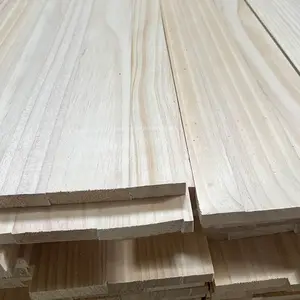 단단한 나무 접착제 오동나무 나무 패널 손가락 조인트 보드 생산
